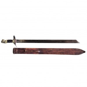 Spanish saber / machete with Minerva's head, Solingen, 19th century.