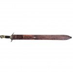 Spanish saber / machete with Minerva's head, Solingen, 19th century.