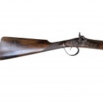 Single-barreled hunting rifle, 19th century.