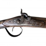 Single-barreled hunting rifle, 19th century.