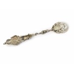 Decorative silver spoon with the Emblem of Great Britain, Johan Schleissner &amp; Sohne, Germany, 19th century.