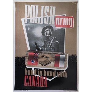 Polish Air Force shoulder to shoulder with Canada / Patriotic poster