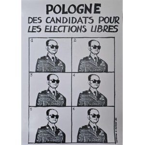 Polish candidates in free elections / Patriotic poster