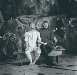 Andrzej Wielogórski [Makary] photo by Andrzej Świetlik [vintage print / 1990s / Documentary photograph from the collection of Andrzej Kwietniewski a retired member of the Lodz Kaliska art group].
