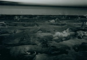 Summer Night photo by Andrzej Świetlik [vintage print / 2000 / Documentary photograph from the collection of Andrzej Kwietniewski, a retired member of the Lodz Kaliska art group].
