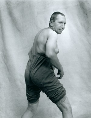 Andrzej Kwietniewski photo by Andrzej Świetlik [1990s vintage print / Documentary photograph from the collection of Andrzej Kwietniewski a retired member of the Łódź Kaliska art group].