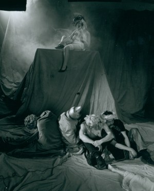 [Lodz Kaliska] photo by Andrzej Swietlik [vintage print / 2000 / Documentary photograph from the collection of Andrzej Kwietniewski, a retired member of the Lodz Kaliska art group].