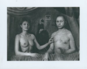 [UNIKAT] Kafelek Łodzi Kaliskiej z instalacji Czysta Sztuka - Siostry Łodzi Kaliskiej [kafelek ceramiczny / 1999 / z archiwum dokumentacji Andrzeja Kwietniewskiego członka w stanie spoczynku grupy art. Łódź Kaliska]