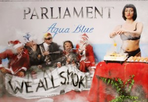 [Łódź Kaliska] Parliament Cigarettes [We All Smoke] poster [2005].