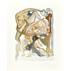 Salvador DALI (1904-1989), La Divine Comédie - L'Enfer (Hell) - Chant XI, 1963.