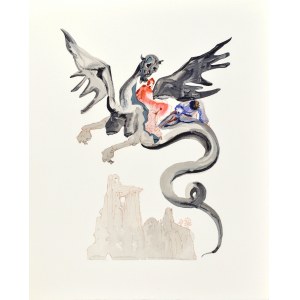 Salvador DALI (1904-1989), La Divine Comédie - L'Enfer (Piekło) - Chant XVII, 1963