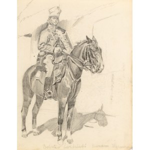 Ludwik MACIĄG (1920-2007), Portrait of Boleslaw Swidzinski on horseback