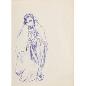 Ludwik MACIĄG (1920-2007), Modląca się kobieta