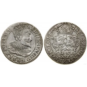 Polsko, šestipence, 1596, Malbork