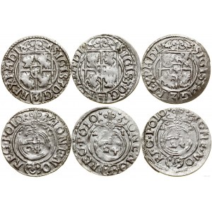 Polska, zestaw 3 x półtorak, 1620, 1621, 1622, Bydgoszcz