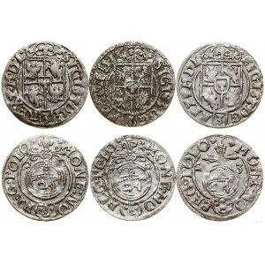 Polska, zestaw 3 x półtorak, 1620, 1622, 1623, Bydgoszcz