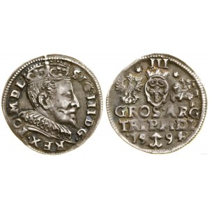 Polska, trojak, 1594, Wilno