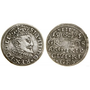 Poland, trojak, 1595, Riga
