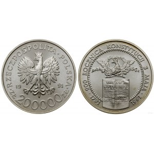 Polonia, 200.000 PLN, 1991, Varsavia