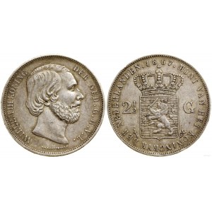 Niderlandy, 2 1/2 guldena, 1867, Utrecht