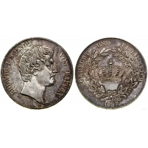Niemcy, talar (Kronentaler), 1837, Monachium