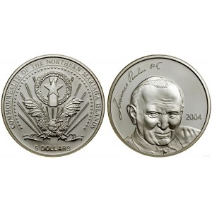 Severní Mariany, 5 dolarů (efektní mince), 2004