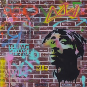 Mateusz Stronk, Tupac Shakur Mural, 2024