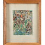 Eugeniusz Geppert (1890 Lwów - 1979 Wrocław), 'Na wyścigach', 1953