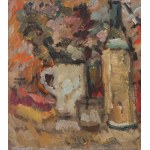 Eustachy Wasilkowski (1904 Rohatyn - 1977 Poznań), Nature morte avec bouteille et bouilloire