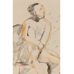 Hanna Pachniewska-Betley (1910 - 1987), Seated nude, 1949