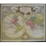 Mapa Świata MAPPA TOTIUS MUNDI Lotter 1775