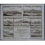 Friedrich Bernhard Werner, Homann SCENOGRAPHIA URBIUM SILESIAE Ziębice Ząbkowice Śląskie Kamieniec Ząbkowicki Karniów Henryków Srebrna Góra Złoty Stok
