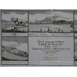 Friedrich Bernhard Werner, Homann SCENOGRAPHIA URBIUM SILESIAE Ziębice Ząbkowice Śląskie Kamieniec Ząbkowicki Karniów Henryków Srebrna Góra Złoty Stok