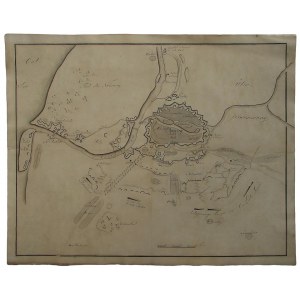 Gdansk, siege plan, 1813