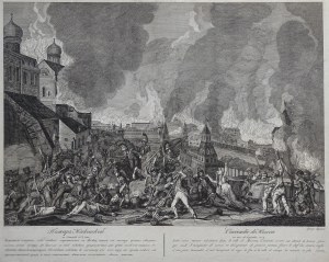 The burning of Moscow in 1812 