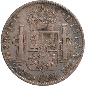 El Salvador, Contromarche zigzag (1834) su 8 reales 1817 Mes...