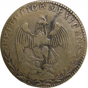 Messico, 8 reales 1831, falso d'epoca. Ag/Ot, gr. 22,6. Tipo...