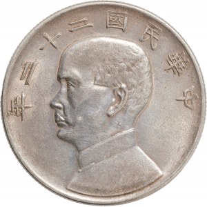 Cina, Repubblica, Sun Yat-sen. Dollaro 1933. Ag, gr. 26,71. ...