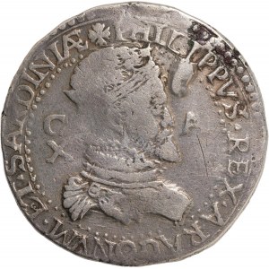Cagliari, Filippo II (1556-1598). 10 reali. Ag, gr. 28,38. M...
