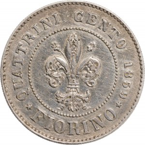 Florence, Gouvernement de Toscane. Cent-quarts de florin 1...