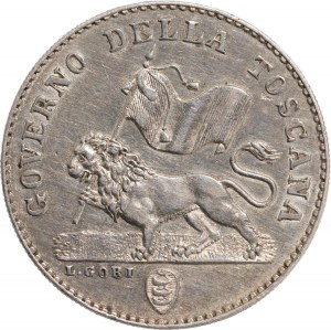 Florence, Gouvernement de Toscane. Cent-quarts de florin 1...