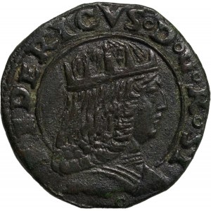 Neapol, Fridrich III. Aragónsky (1496-1501), sext. Cu, gr....
