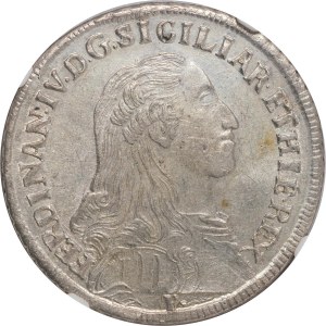 Napoli, Ferdinando IV (I) di Borbone, 1759-1816. Mezza Piast...