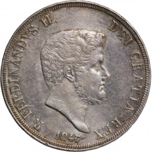 Napoli, Ferdinando II di Borbone (1830-1859). Piastra da 120...