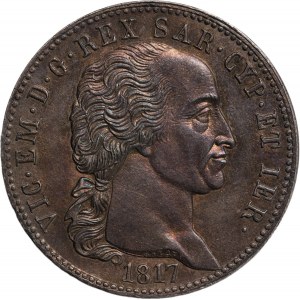 Regno di Sardegna, Vittorio Emanuele I (1800-1821). 5 Lire 1...