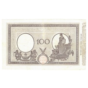 Kingdom of Italy, 100 Lire Matrix Decree Ministerial Decree 21-09-1925 G...
