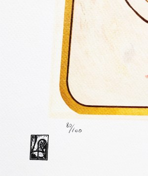 Alfons Mucha (1860 - 1939), Biscuits Lefèvre Utile, litografia edycja 80/100