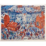 Edward Dwurnik (1943 - 2018), 500° anniversario del Castello dei Duchi di Pomerania a Słupsk, poster