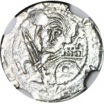 RRR-, Władysław II Wygnaniec 1138-1146, Denar, SCHEMATYCZNA PALISADA WOKÓŁ GRODU