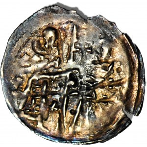 Bolesław I Wysoki 1163-1201, Denar ok. 1177-1201, Postacie/Krzyż szeroki, R2